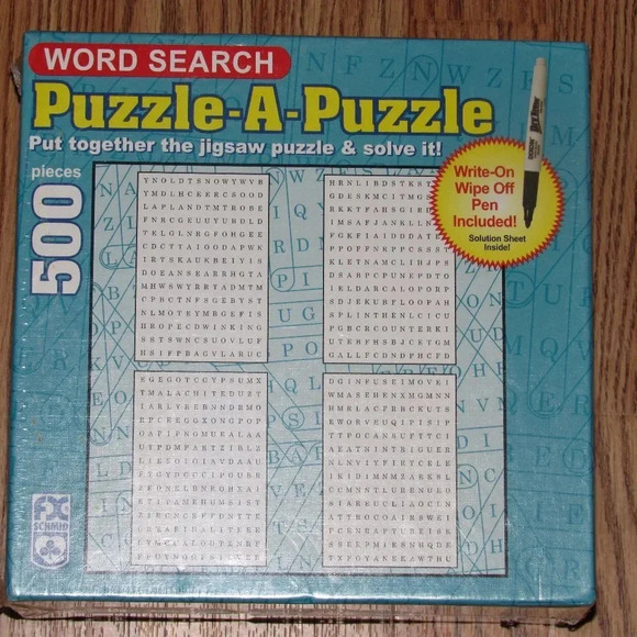 F X Schmid WORD SEARCH Puzzle-A-Puzzle NEW/SEALED - Picture 1 of 1
